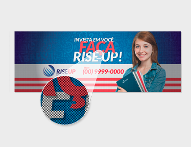 Adesivo Perfurado 110x40 cm - 4x0 - 250 unid