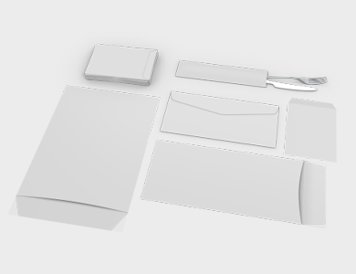 Envelope para Talheres SEM IMPRESSÃO Sulfite 120g Sem Verniz 25,5x7cm - Sem Impressão - 500 unid