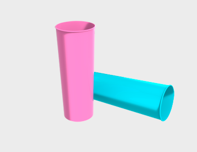 Copo Long Drink em Polímero para Sublimação 320ml - 10 unid