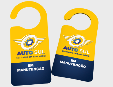 Display de Retrovisor Couchê 300g Laminação Fosca 8,5x20cm - 4x0 - 500 unid