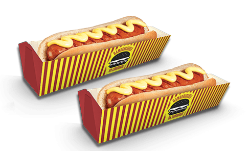 Embalagem para Hot Dog G – 23,5 x 9 x 7 cm – 100 Unidades – Villas