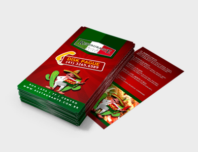 Folder/Filipeta Couchê 120g Verniz Total Frente e Verso 10x21cm - 4x1 - 500 unid