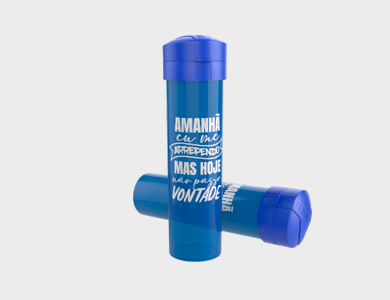 Garrafa Slim Fit Liso 540ml - 1 Cor de Impressão - 1x1 - 10 unid