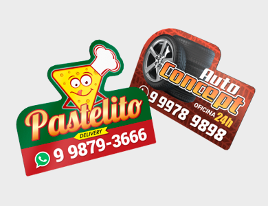 Ímã de Geladeira em PVC 5x8cm - 4x0 - 250 unid
