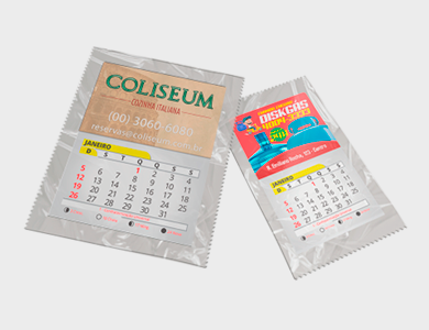 Ímã de Geladeira com Faca Padrão e Bloco de Calendário 2025 Embalado Individualmente Supremo 4x5cm - 4x0 - 10000 unid