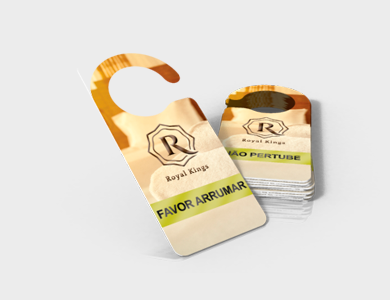 Não Perturbe Couchê 300g Laminação Fosca 8,5x19,9cm - 4x1 - 500 unid