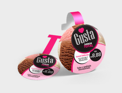 Wobbler PVC 0,3 mm 10x10cm - 4x0 - 500 unid